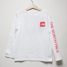 画像2: THE NORTH FACE L/S Sleeve Graphic Tee (ロングスリーブスリーブグラフィックティー) 【W/ホワイト】【100-150cm】 (2)