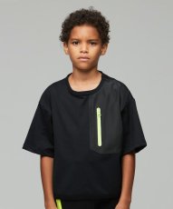 画像1: RE/SP ポケットジップTシャツ【BLACK】【130-160cm】 (1)