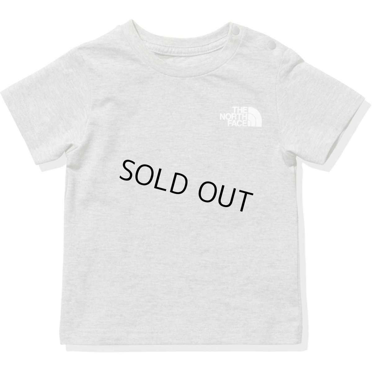 画像2: THE NORTH FACE B S/S Back Square Logo Tee (ベビーショートスリーブバックスクエアロゴティー) 【Z/ミックスグレー】【80-90cm】 (2)