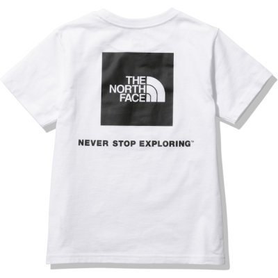 画像1: THE NORTH FACE S/S Back Square Logo Tee (ショートスリーブバックスクエアロゴティー) 【W/ホワイト】【100-150cm】