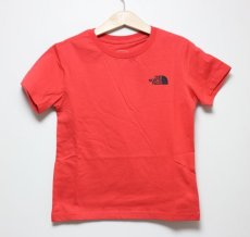 画像2: 子供服 THE NORTH FACE S/S Back Square Logo Tee (ショートスリーブバックスクエアロゴティー) 【HR/ホライズンレッド】【100-150cm】 (2)