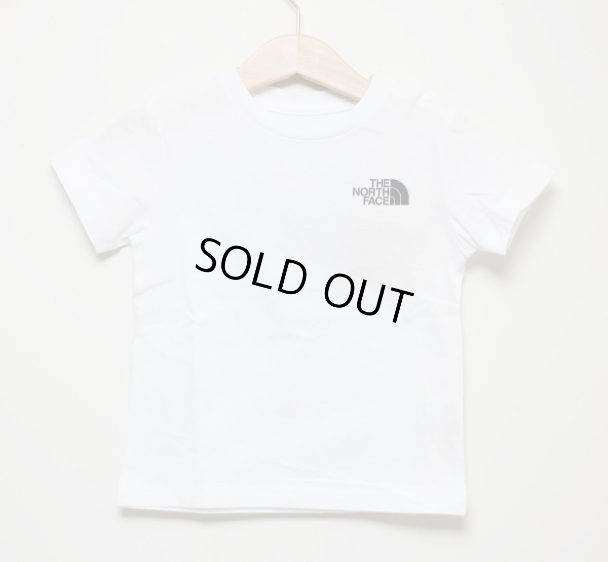 画像2: THE NORTH FACE B S/S Back Square Logo Tee (ベビーショートスリーブバックスクエアロゴティー) 【W/ホワイト】【80-90cm】 (2)