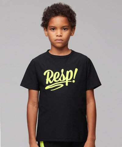 画像1: 【SALE20%OFF】RE/SP Script Tee【BLACK】【130-160cm】