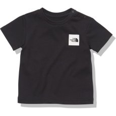 画像1: THE NORTH FACE B S/S Small Square Logo Tee (ベビー ショートスリーブスモールスクエアロゴティー) 【K/ブラック】【80-90cm】 (1)