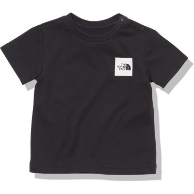 画像1: THE NORTH FACE B S/S Small Square Logo Tee (ベビー ショートスリーブスモールスクエアロゴティー) 【K/ブラック】【80-90cm】