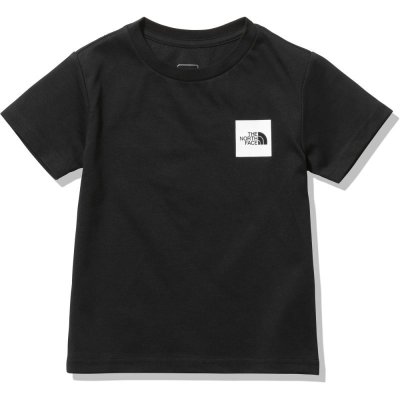 画像1: THE NORTH FACE S/S Small Square Logo Tee (キッズ  ショートスリーブスモールスクエアロゴティー) 【K/ブラック】【100-150cm】