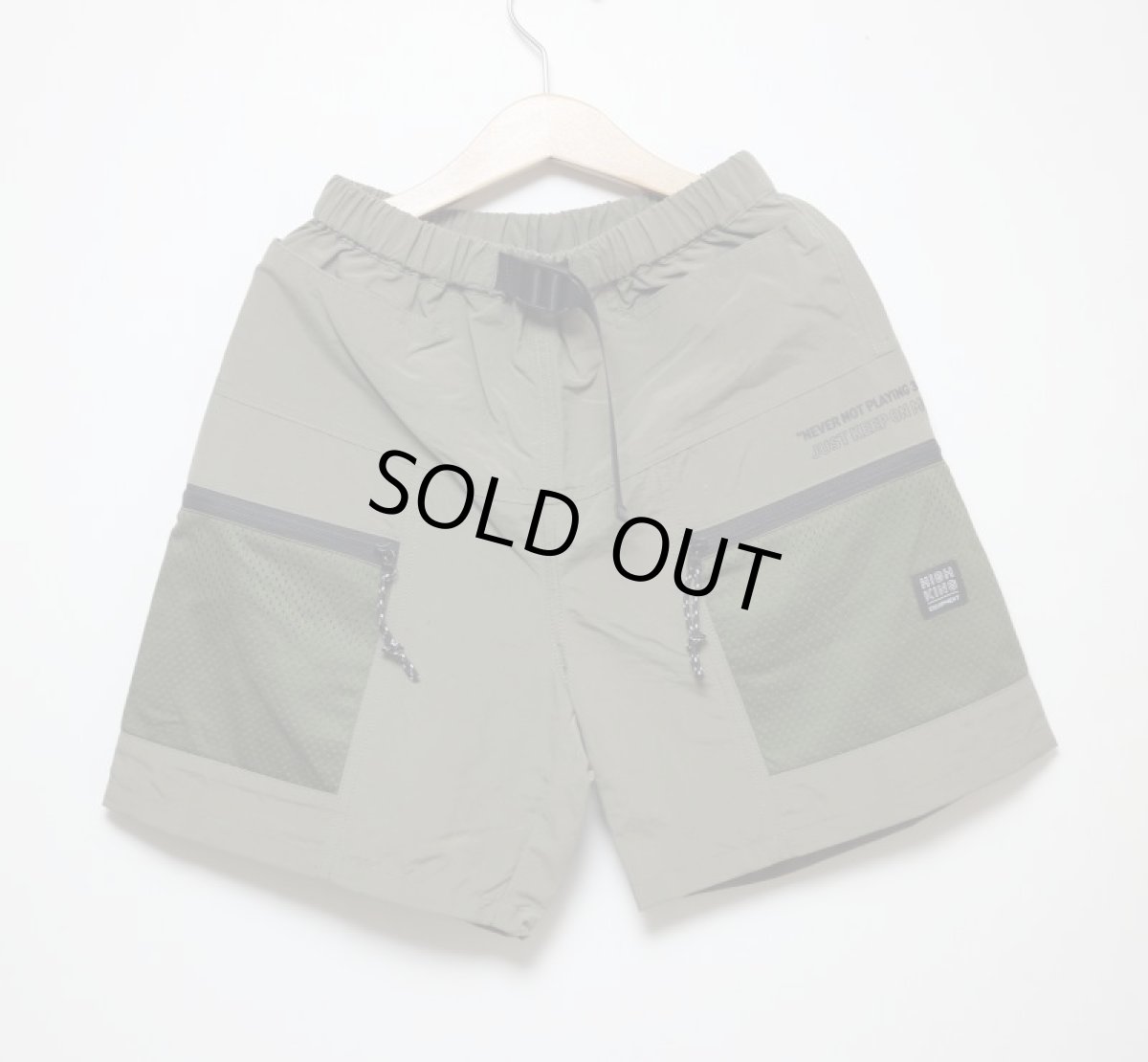 画像1: HIGHKING solid shorts【khaki】【100-120cm 】 (1)