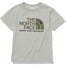 画像1: THE NORTH FACE S/S Camo Logo Tee (キッズ  ショートスリーブカモロゴティー) 【Z/ミックスグレー】【100-150cm】 (1)