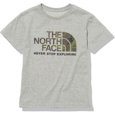 画像1: THE NORTH FACE S/S Camo Logo Tee (キッズ  ショートスリーブカモロゴティー) 【Z/ミックスグレー】【100-150cm】