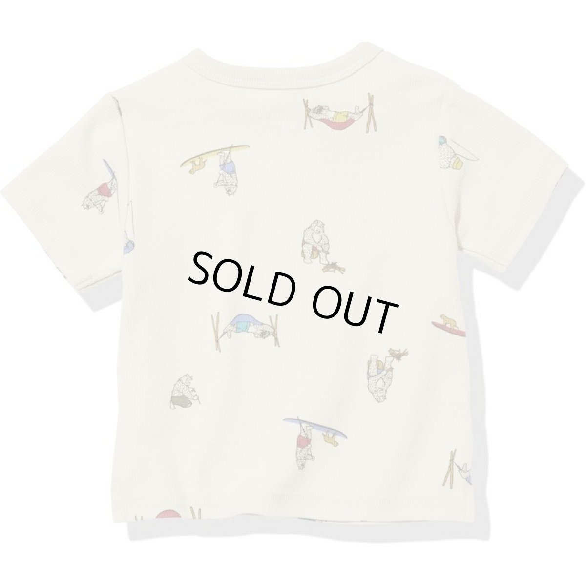 画像2: THE NORTH FACE B S/S Latch Pile Tee (ベビー ショートスリーブラッチパイルティー) 【YE/キャンピングイエティ】【80-90cm】 (2)