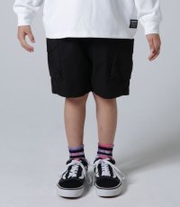 画像1: HIGHKING fatigue shorts【black】【130-160cm 】 (1)