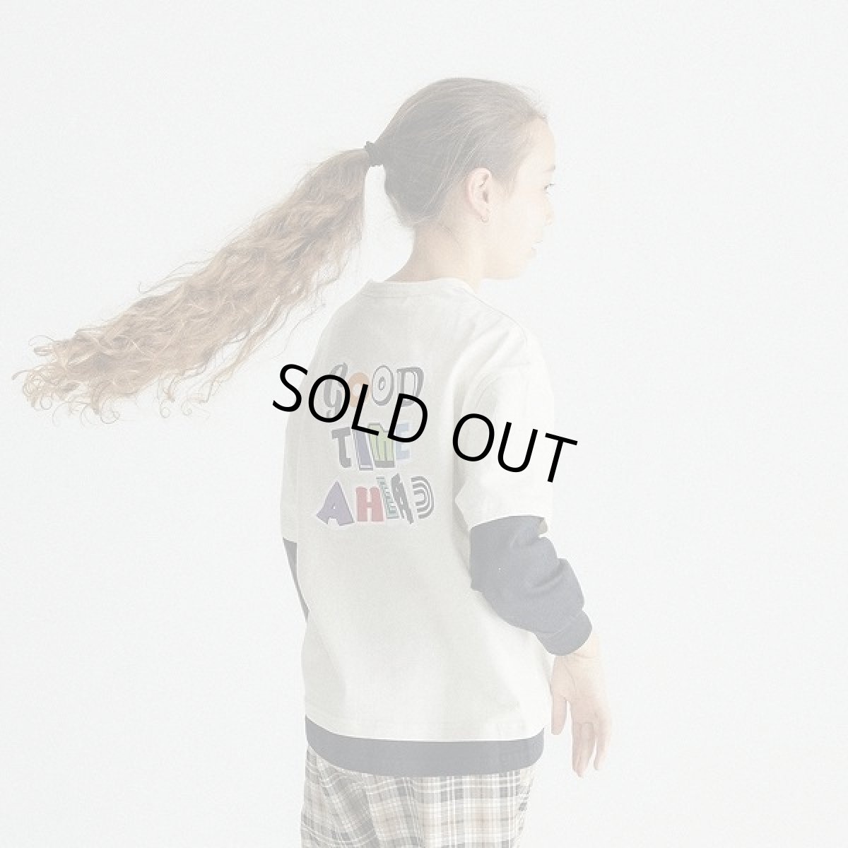 画像4: GENERATOR(ジェネレーター) GOOD TIME レイヤード L/S Tシャツ【IV/アイボリー】【110-160cm】 (4)