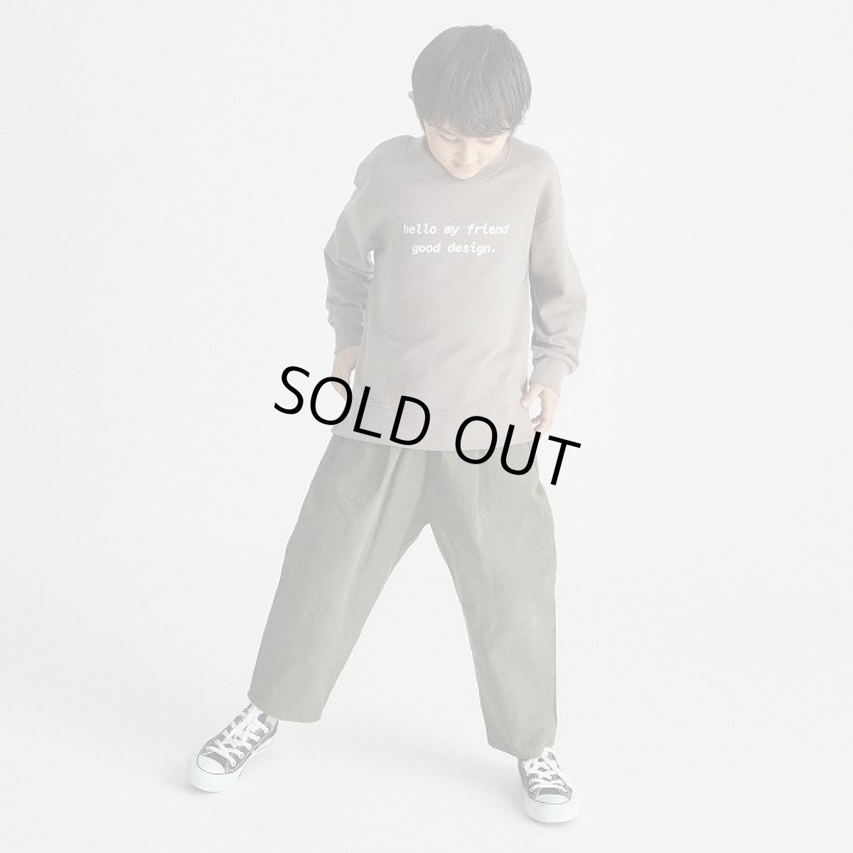 画像2: GENERATOR(ジェネレーター) ワンタックパンツ【KH/カーキ】【110-160cm】 (2)