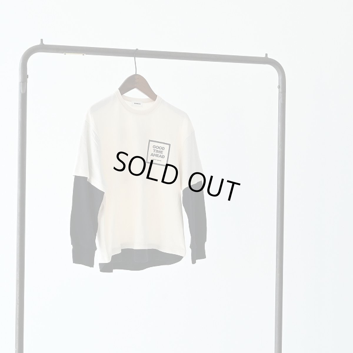 画像2: GENERATOR(ジェネレーター) GOOD TIME レイヤード L/S Tシャツ【IV/アイボリー】【110-160cm】 (2)