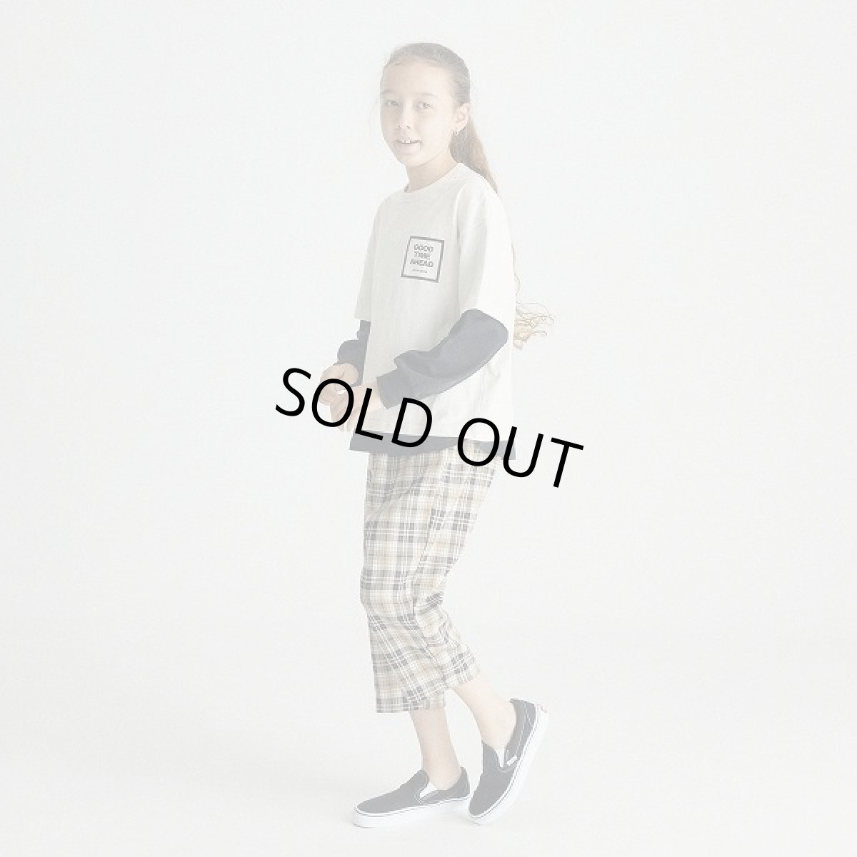 画像5: GENERATOR(ジェネレーター) GOOD TIME レイヤード L/S Tシャツ【IV/アイボリー】【110-160cm】 (5)