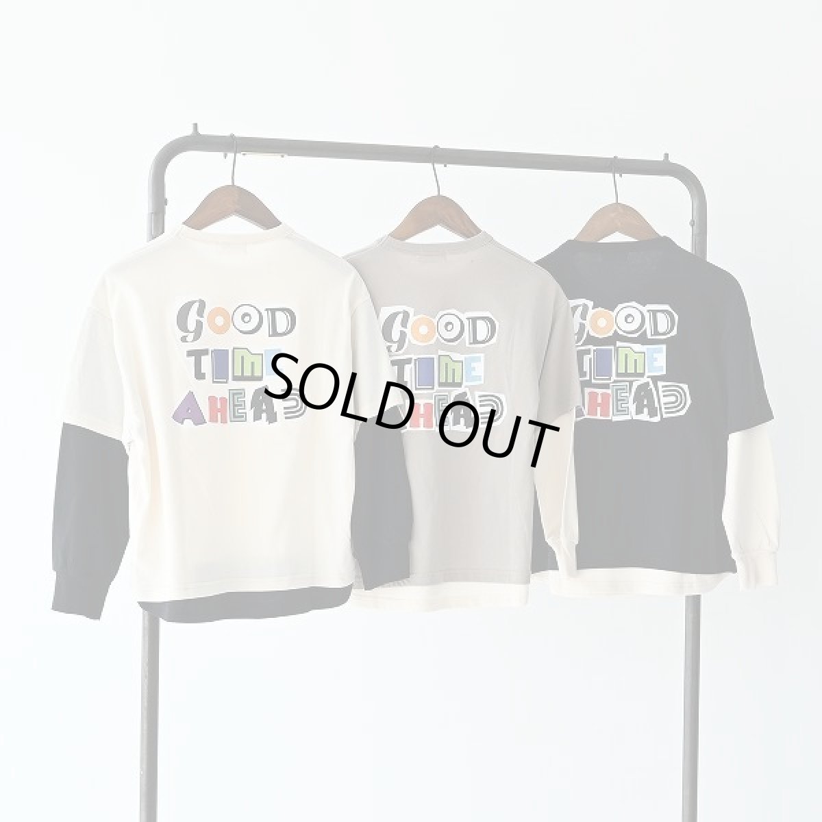 画像7: GENERATOR(ジェネレーター) GOOD TIME レイヤード L/S Tシャツ【IV/アイボリー】【110-160cm】 (7)