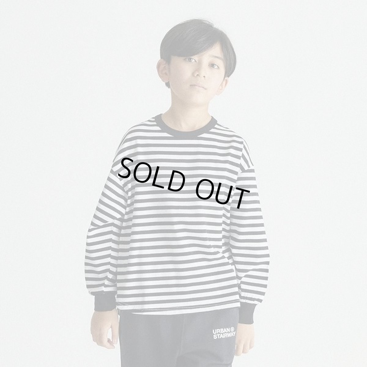 画像2: GENERATOR(ジェネレーター) ボーダー L/S Tシャツ【BK/ブラック】【110-160cm】 (2)