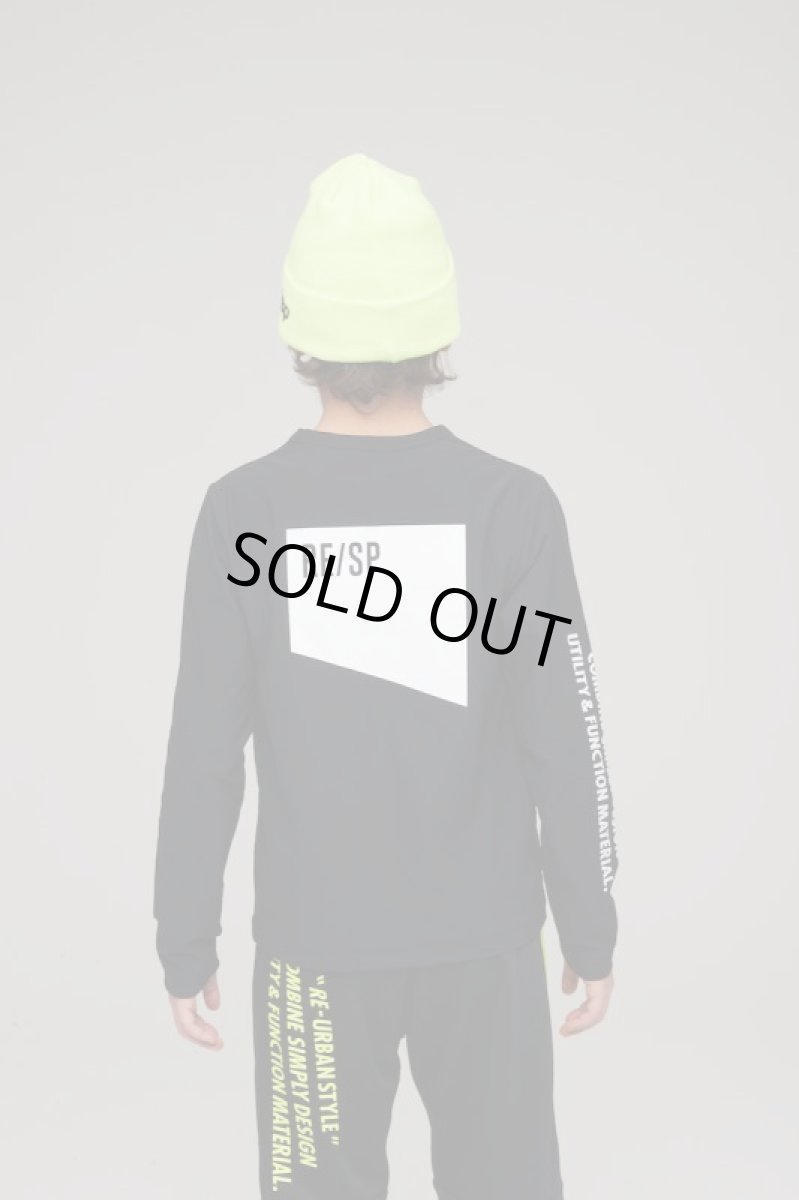 画像3: RE/SP(アールイーエスピー) ロゴL/S Tee【BLACK】【130-160cm】 (3)