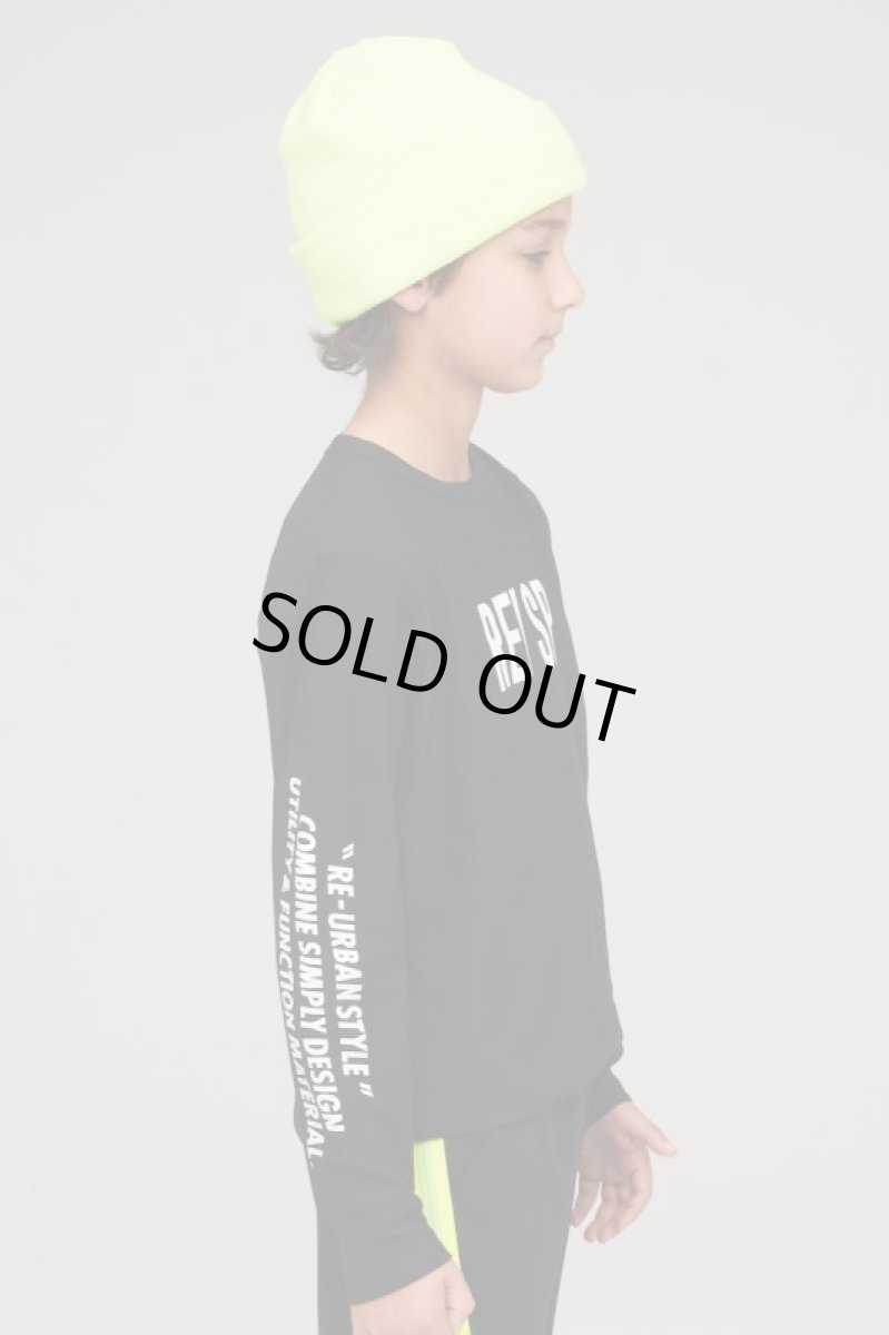 画像2: RE/SP(アールイーエスピー) ロゴL/S Tee【BLACK】【130-160cm】 (2)