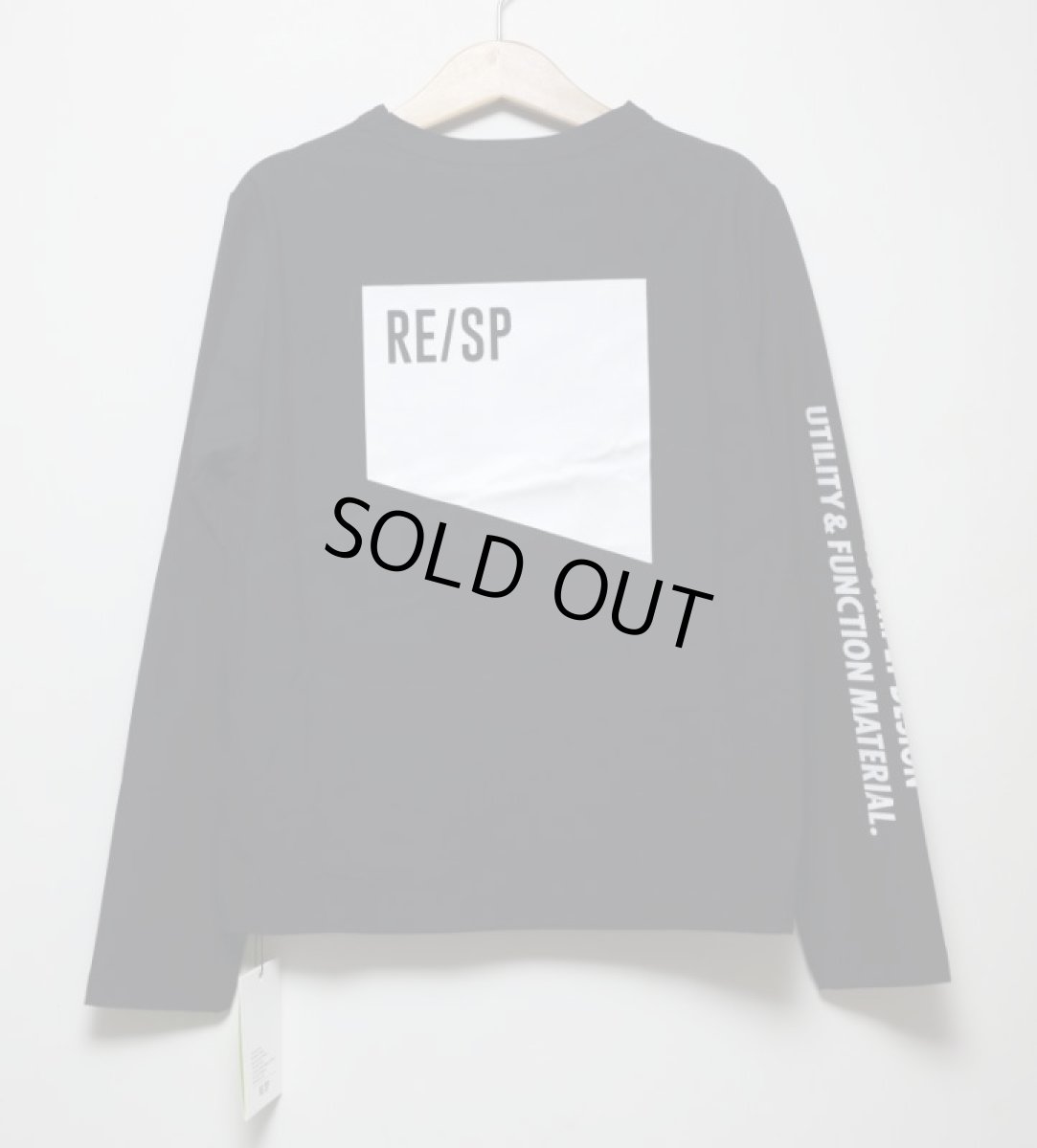 画像5: RE/SP(アールイーエスピー) ロゴL/S Tee【BLACK】【130-160cm】 (5)