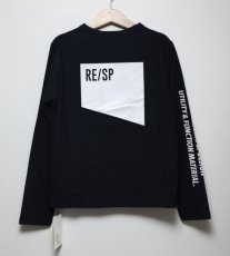 画像5: RE/SP(アールイーエスピー) ロゴL/S Tee【BLACK】【130-160cm】 (5)