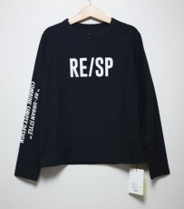 画像4: RE/SP(アールイーエスピー) ロゴL/S Tee【BLACK】【130-160cm】 (4)