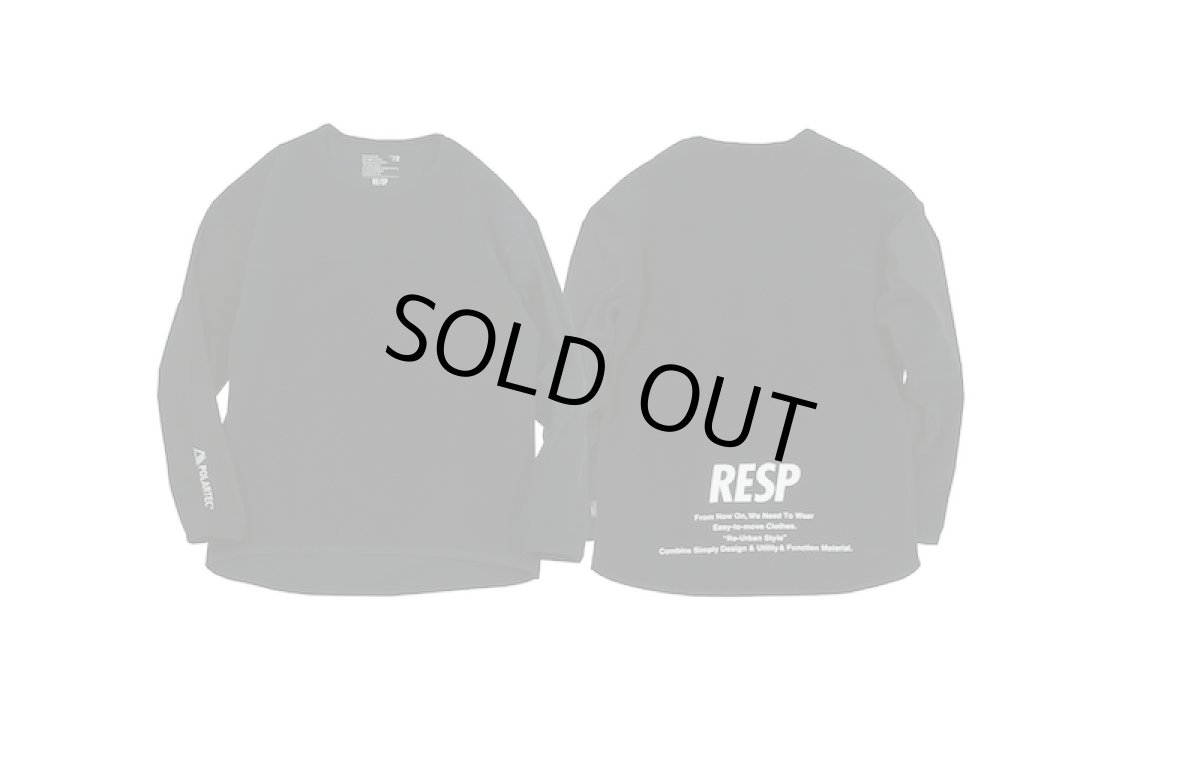 画像6: RE/SP(アールイーエスピー) RE/SP POLARTEC フリース【BLACK】【130-160cm】 (6)