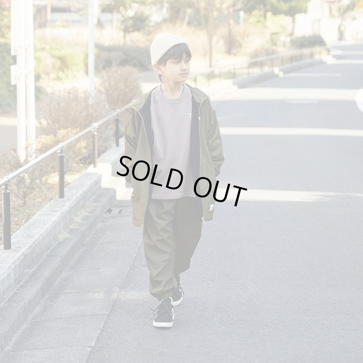 画像2: GENERATOR(ジェネレーター) ナイロンフードコート【KH/カーキ】【110-160cm】 (2)