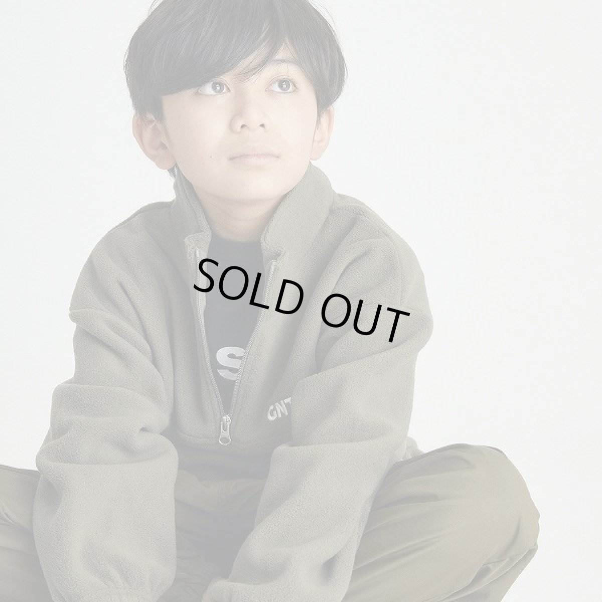 画像2: 【SALE20%OFF】GENERATOR(ジェネレーター) フリースアノラック【KH/カーキ】【110-160cm】 (2)