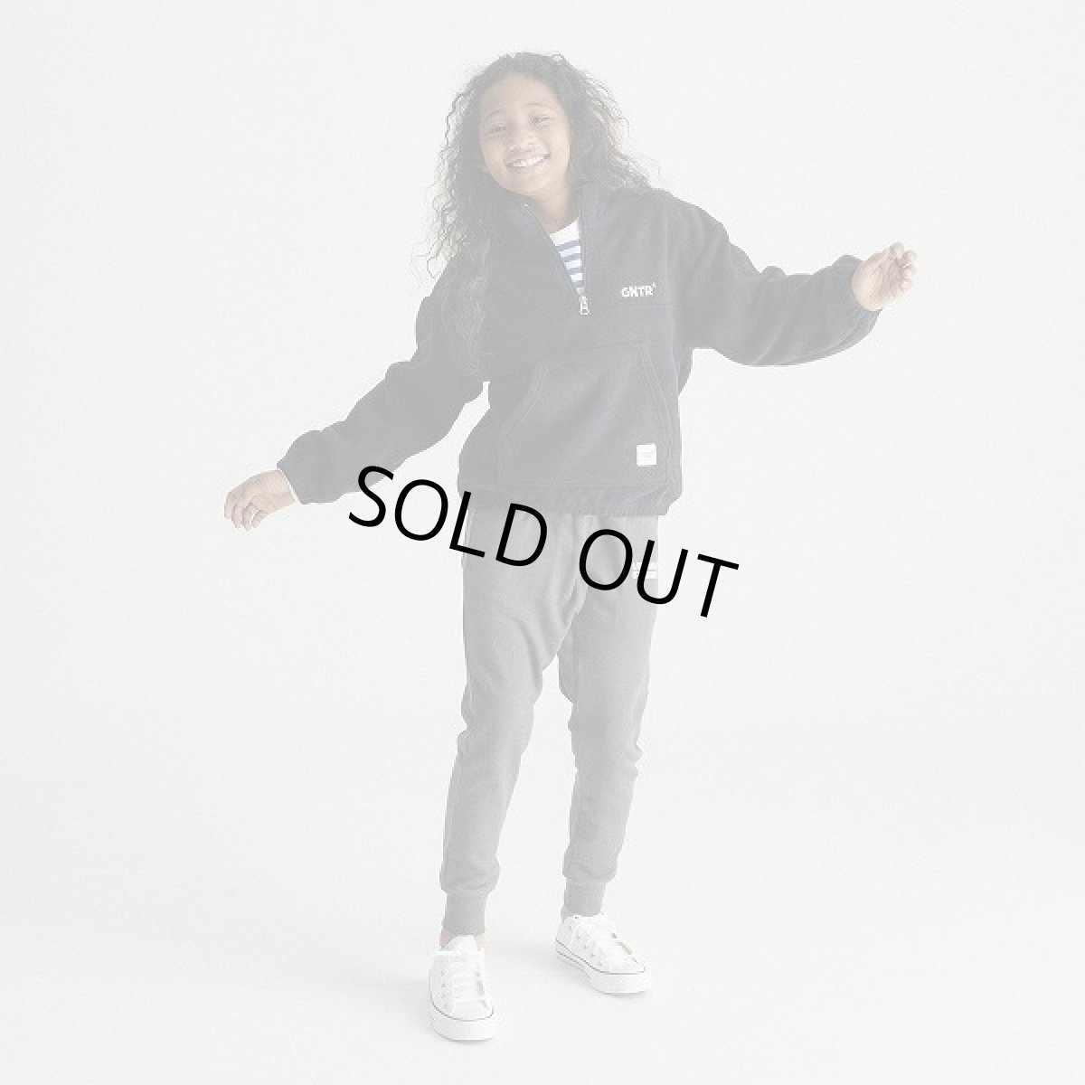 画像2: GENERATOR(ジェネレーター) フリースアノラック【BK/ブラック】【110-160cm】 (2)