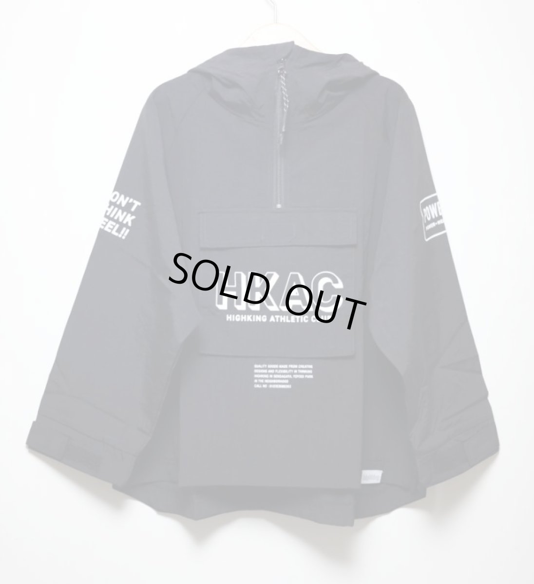 画像5: HIGHKING(ハイキング) chemock hoody【black】【100-170cm 】 (5)