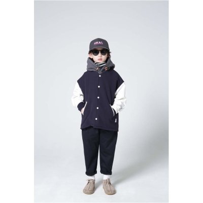 画像1: HIGHKING(ハイキング) base cardigan【navy】【100-170cm 】