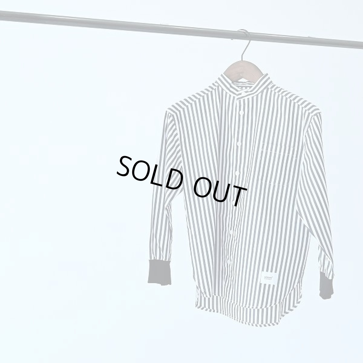 画像3: GENERATOR(ジェネレーター) バンドカラーシャツ【SK/ストライプブラック】【110-160cm】 (3)