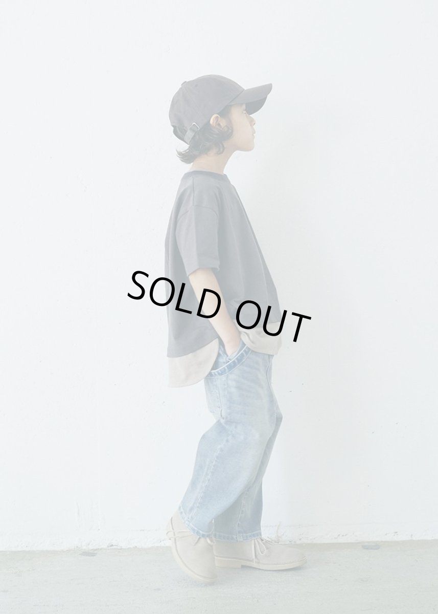 画像4: 6°vocaLe セスタヴォカーレ レイヤードTシャツ  CHARCOAL 130-160cm (4)