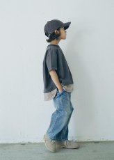 画像4: 6°vocaLe セスタヴォカーレ レイヤードTシャツ  CHARCOAL 130-160cm (4)