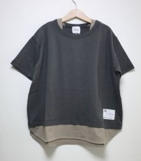 画像6: 6°vocaLe セスタヴォカーレ レイヤードTシャツ CHARCOAL 90-120cm (6)