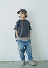 画像3: 6°vocaLe セスタヴォカーレ レイヤードTシャツ  CHARCOAL 130-160cm (3)