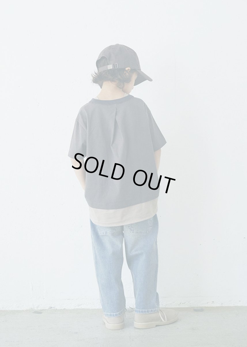 画像5: 6°vocaLe セスタヴォカーレ レイヤードTシャツ  CHARCOAL 130-160cm (5)