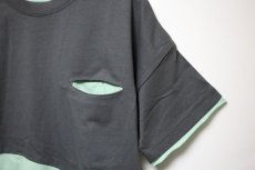 画像3: 6°vocaLe セスタヴォカーレ ウィービーTシャツ  CHARCOAL/EMERALD 90-120cm (3)