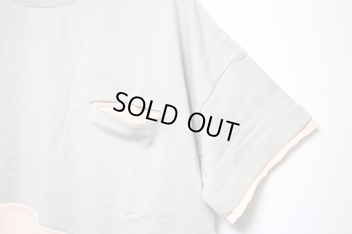 画像7: 6°vocaLe セスタヴォカーレ ウィービーTシャツ GRAYBEIGE/SALMONPINK 90-120cm (7)