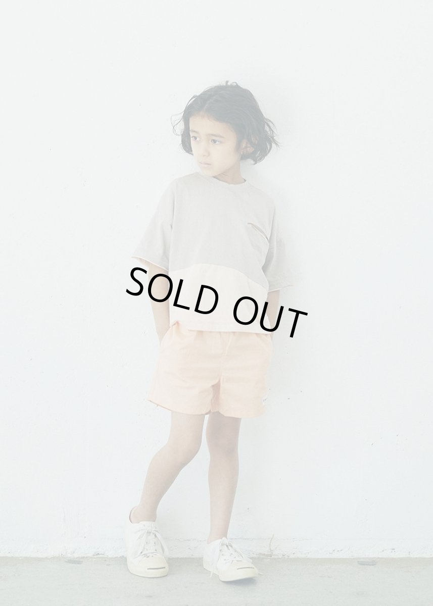 画像2: 6°vocaLe セスタヴォカーレ ウィービーTシャツ GRAYBEIGE/SALMONPINK 130-160cm (2)