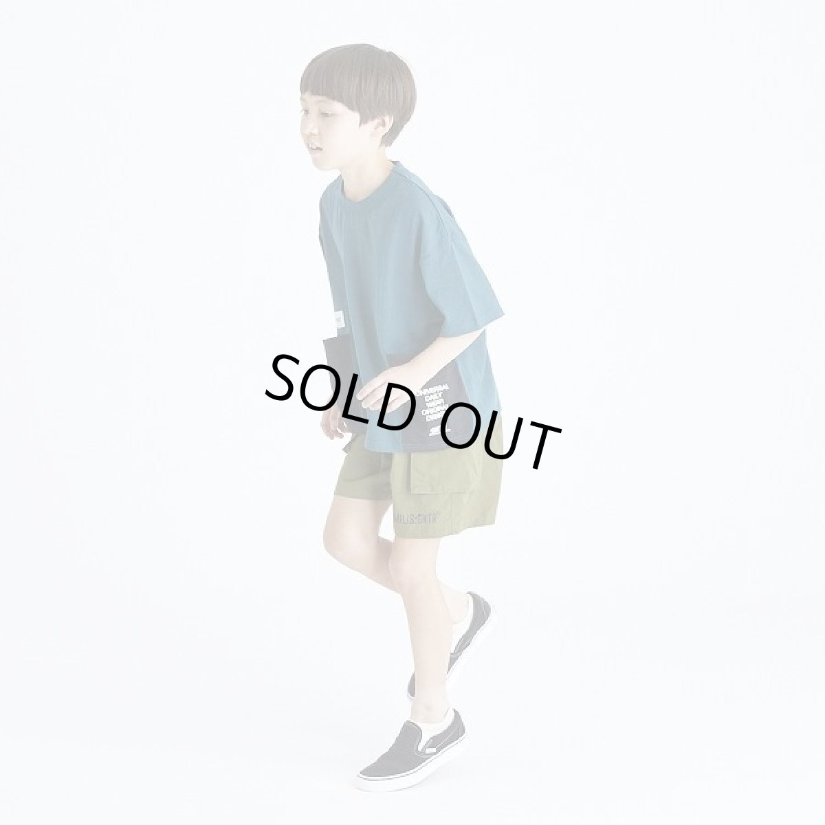 画像2: GENERATOR(ジェネレーター) ポケット切り替え Tシャツ【GN/グリーン】【110-160cm】 (2)