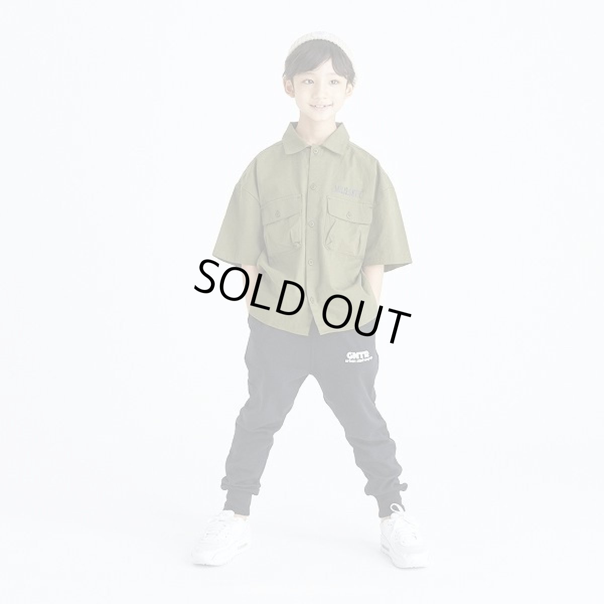 画像2: 【SALE50%OFF】 GENERATOR(ジェネレーター) MILIS S/S シャツ【KH/カーキ】【110-160cm】 (2)