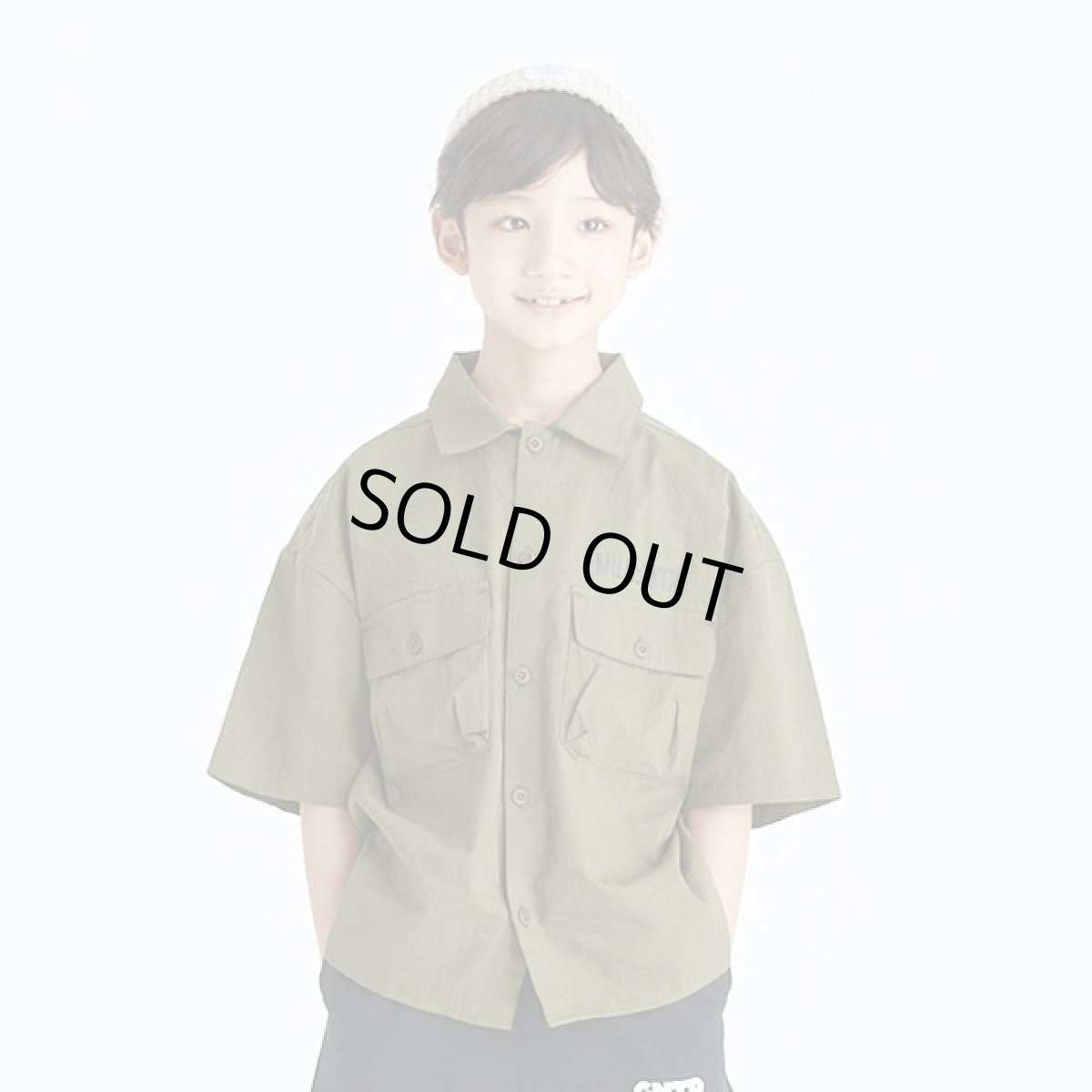 画像1: 【SALE50%OFF】 GENERATOR(ジェネレーター) MILIS S/S シャツ【KH/カーキ】【110-160cm】 (1)