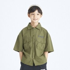 画像1: GENERATOR(ジェネレーター) MILIS S/S シャツ【KH/カーキ】【110-160cm】 (1)