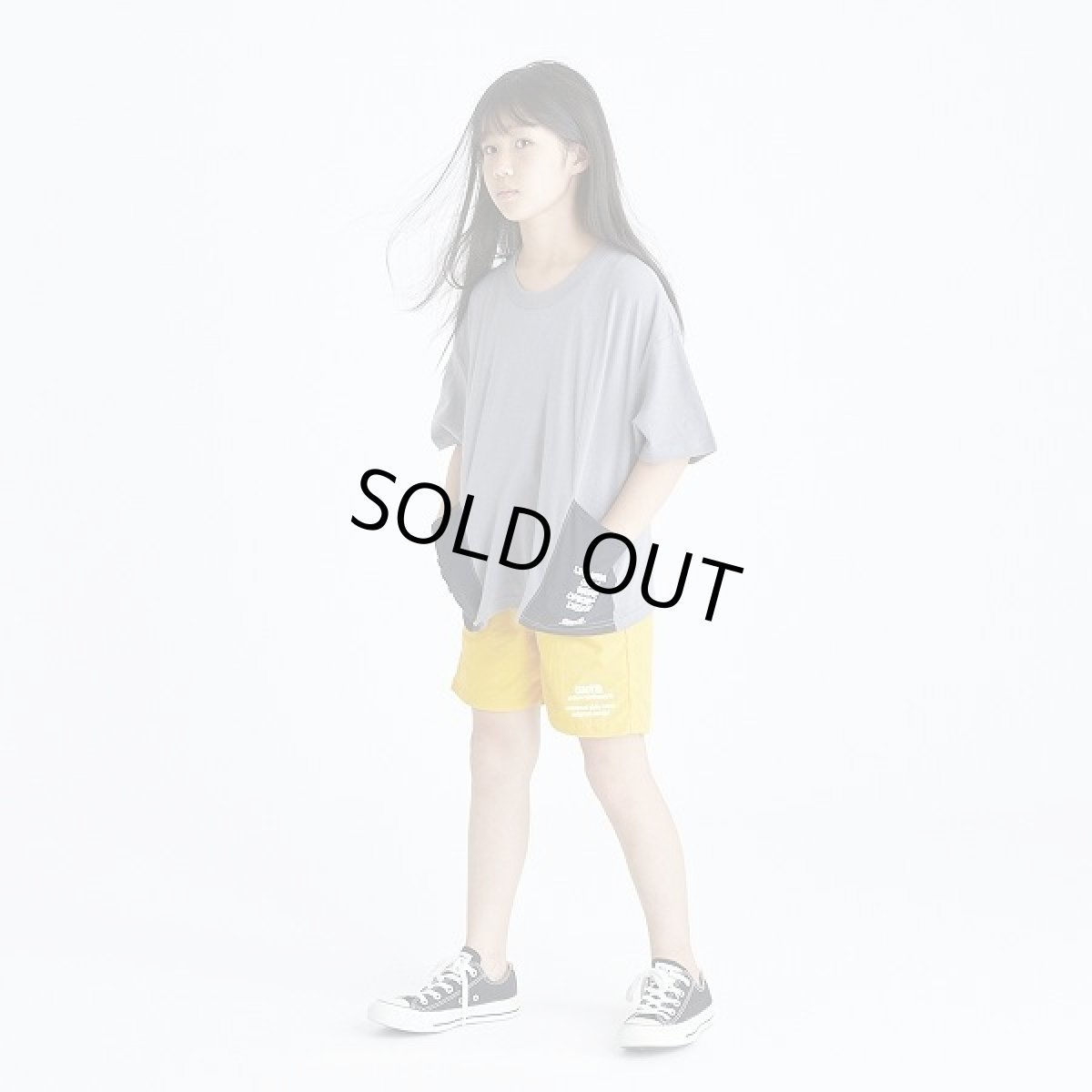 画像2: GENERATOR(ジェネレーター) ポケット切り替え Tシャツ【CG/チャコールグレー】【110-160cm】 (2)