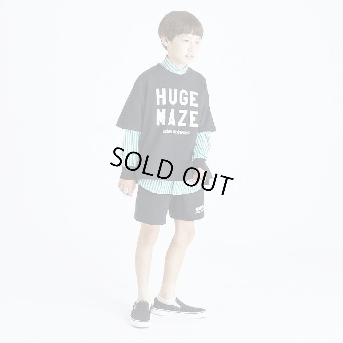 画像2: GENERATOR(ジェネレーター) スウェットショーツ【BK/ブラック】【110-160cm】 (2)