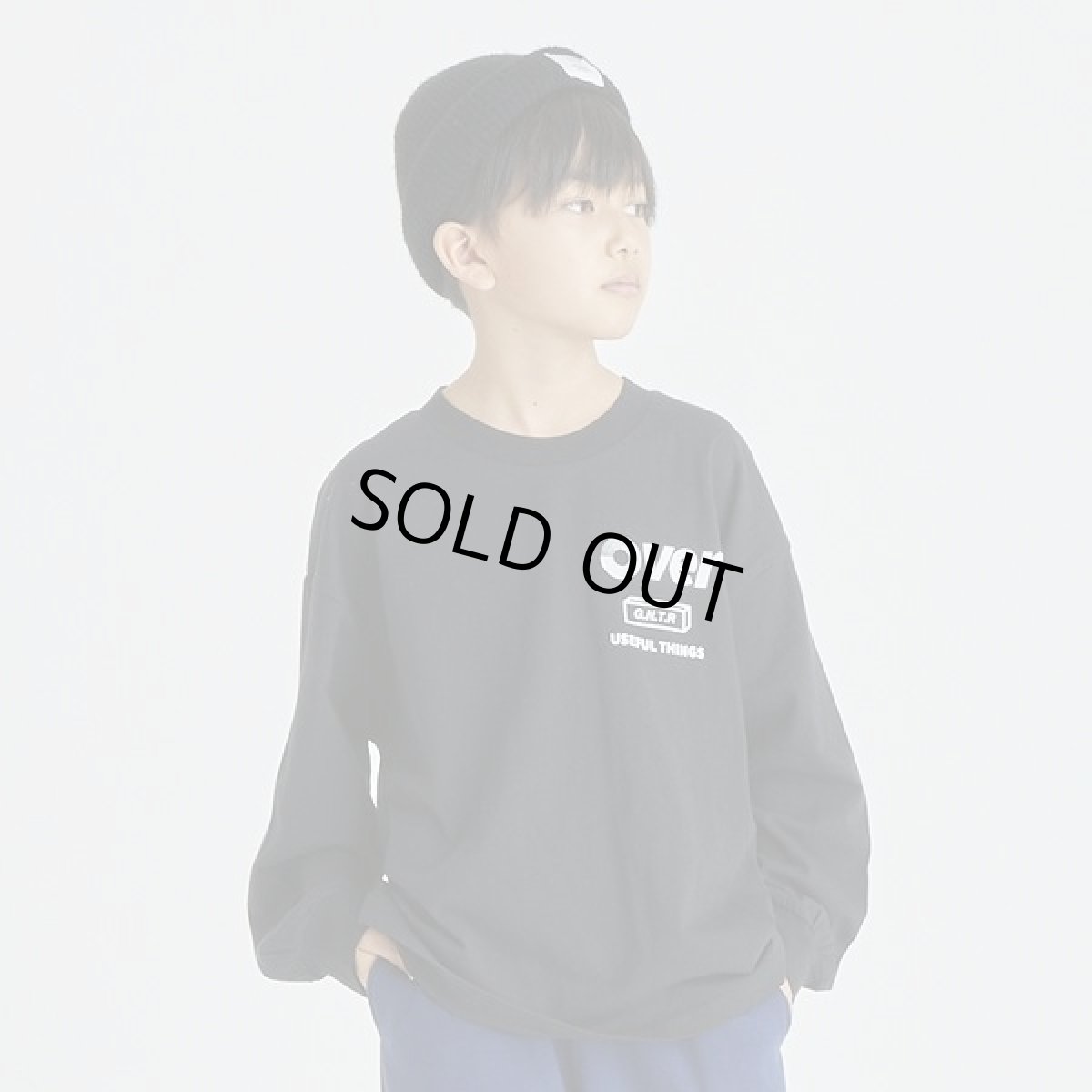 画像2: GENERATOR(ジェネレーター) OVER L/S Tシャツ【BK/ブラック】【110-160cm】 (2)