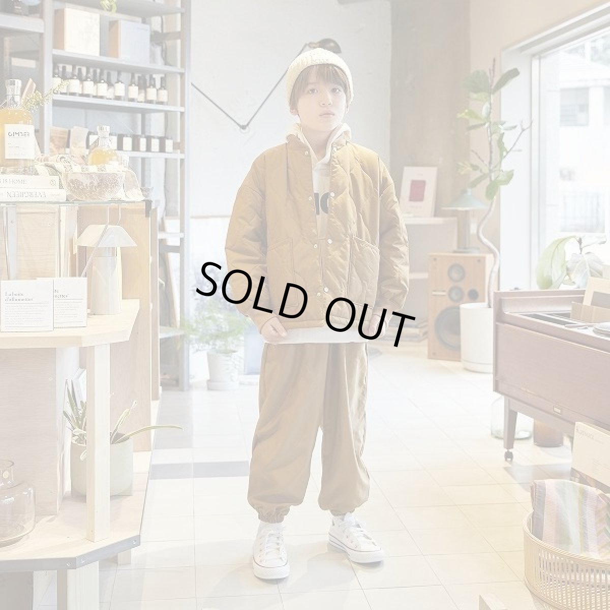 画像2: GENERATOR(ジェネレーター) ナイロントラックパンツ【CA/キャメル】【110-160cm】 (2)