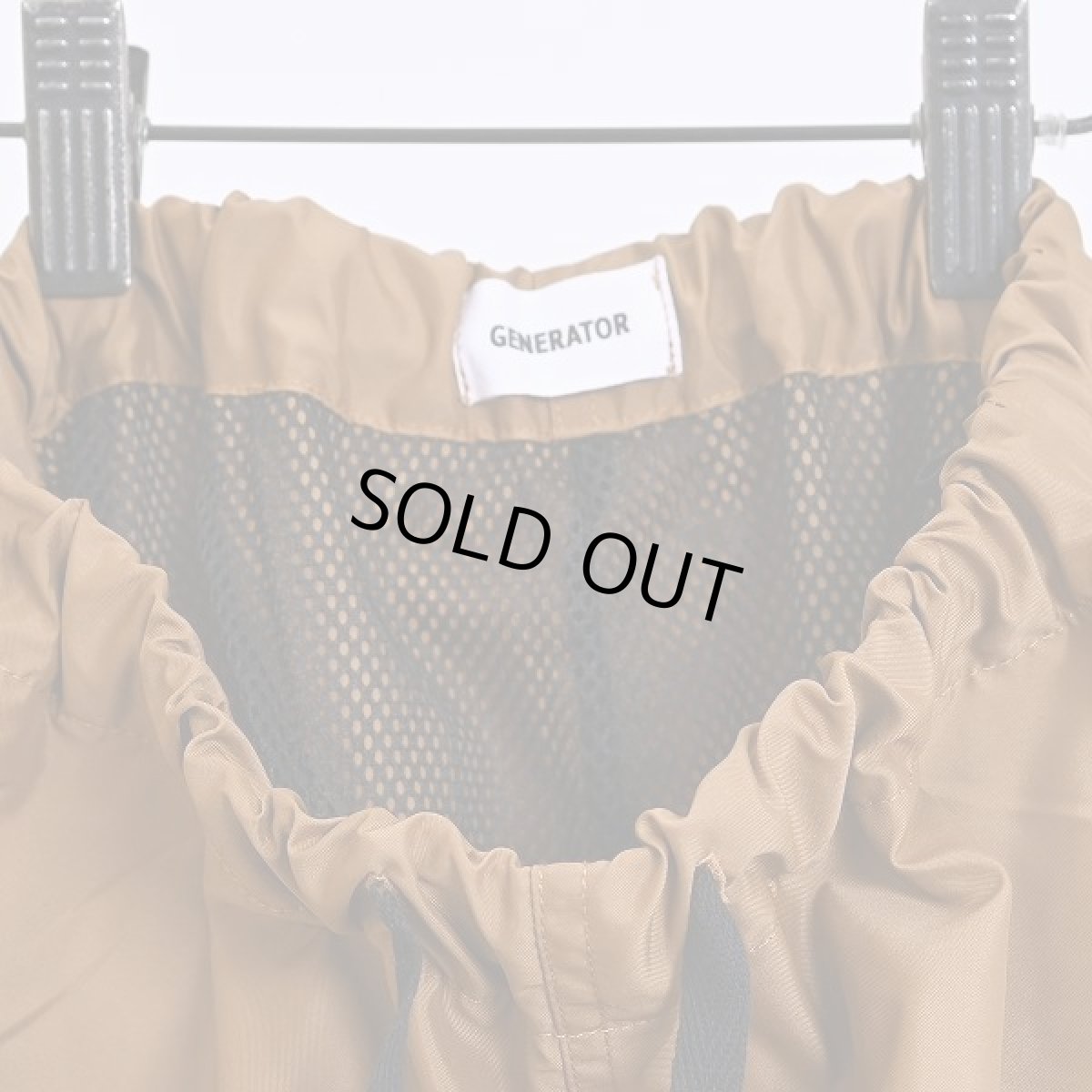 画像5: GENERATOR(ジェネレーター) ナイロントラックパンツ【CA/キャメル】【110-160cm】 (5)